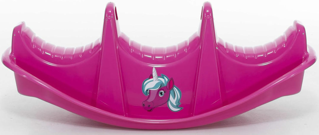 Wippe Rocker Einhorn Tier Schaukelwippe Kunststoff Kinder Spielzeug pink, Pink