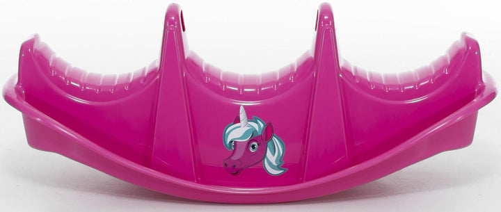 Wippe Rocker Einhorn Tier Schaukelwippe Kunststoff Kinder Spielzeug pink, Pink
