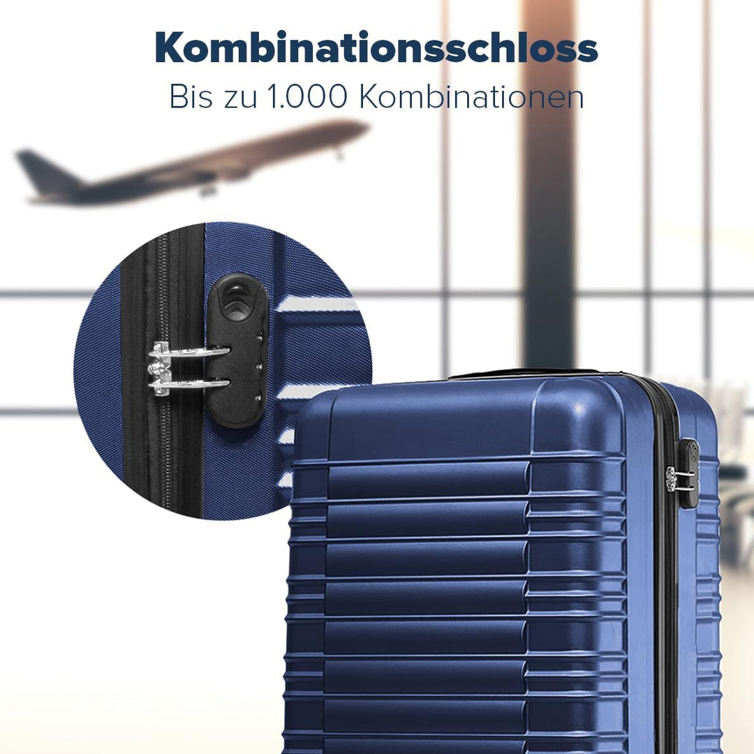 TRVLMORE Koffer & Trolleys - Koffer Set - Kofferset 3 Teilig Hartschale, Gepäck-Sets, Hartschalenkof