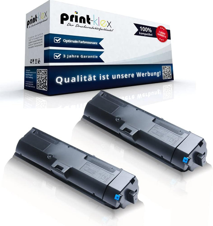 2X Print-Klex Tonerkartuschen kompatibel für Kyocera ECOSYS M2135dn M2635dn M2635dnw M2735dw P2200Se