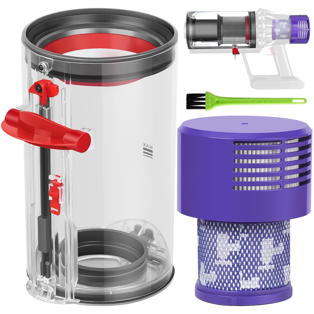 RUKHOOL Staubbehälter für Dyson V10 SV12 Behälter Filter Ersatzteile SV12 SV13 SV27Zubehör Staubsaug