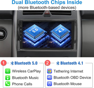 Android Car Radio Wireless CarPlay Android Car for Mercedes-Benz A Class/B Class / W245 Viano Vito W