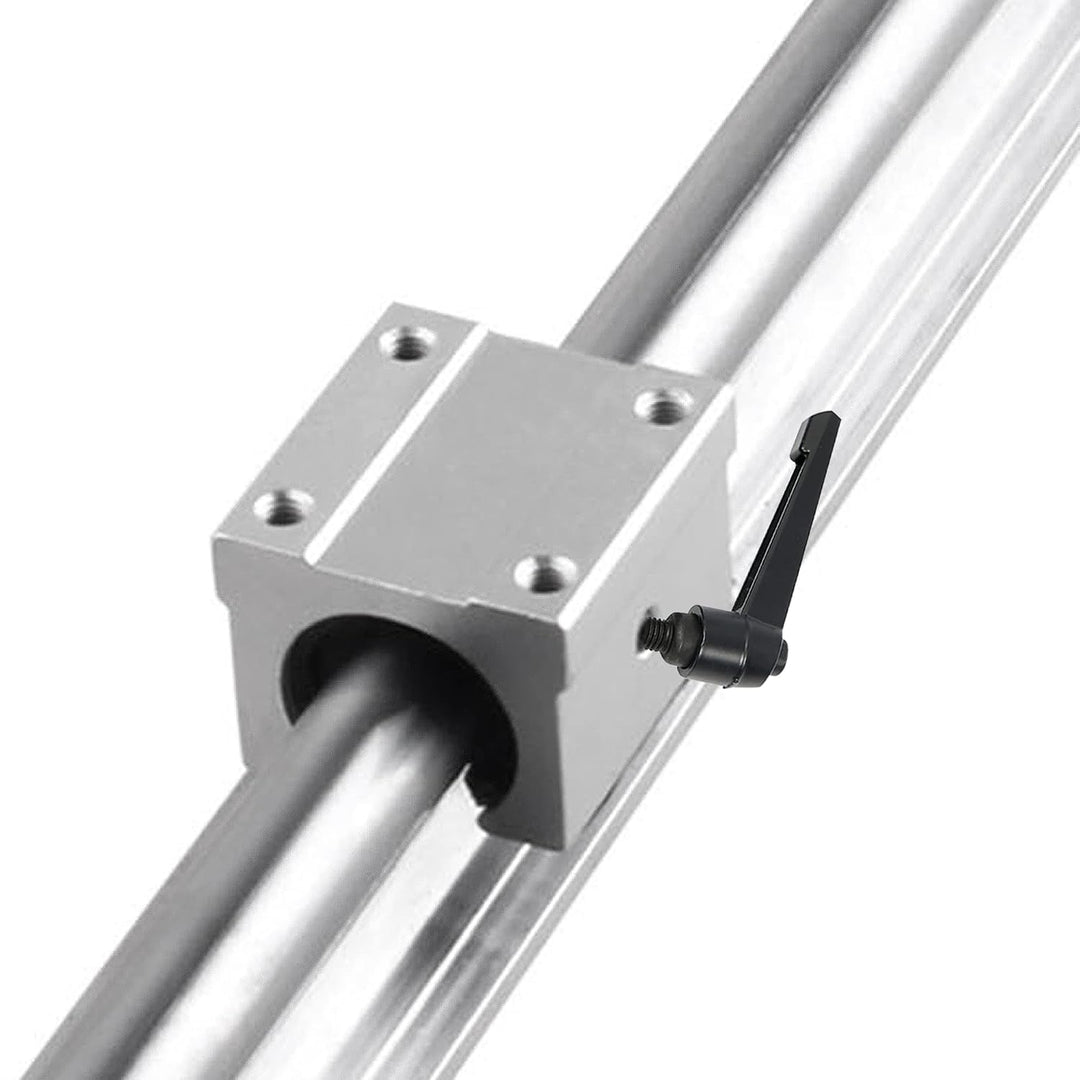 CNCMANS Linearführung und Lagerblöcken Kit, 2 Stück SBR12-800mm Linearschienen Gleitschiene Welle un