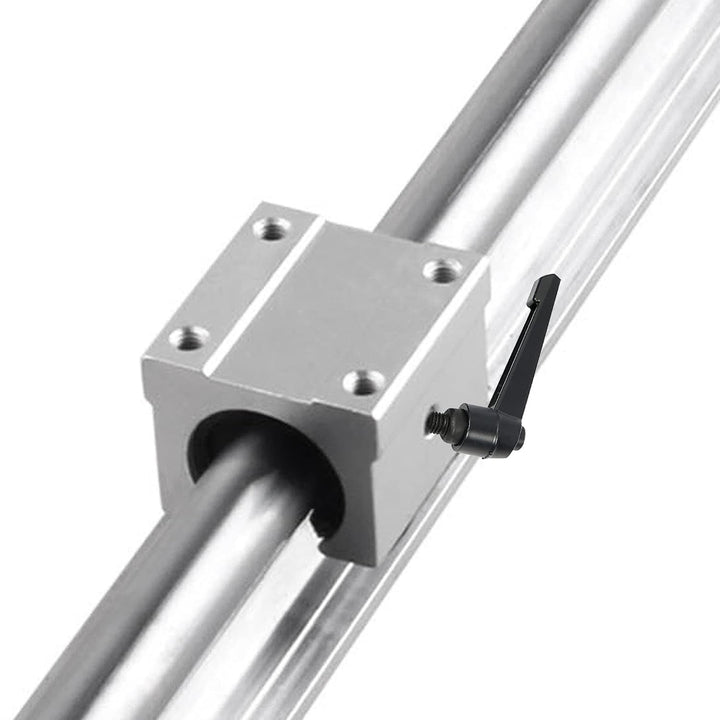 CNCMANS Linearführung und Lagerblöcken Kit, 2 Stück SBR12-800mm Linearschienen Gleitschiene Welle un