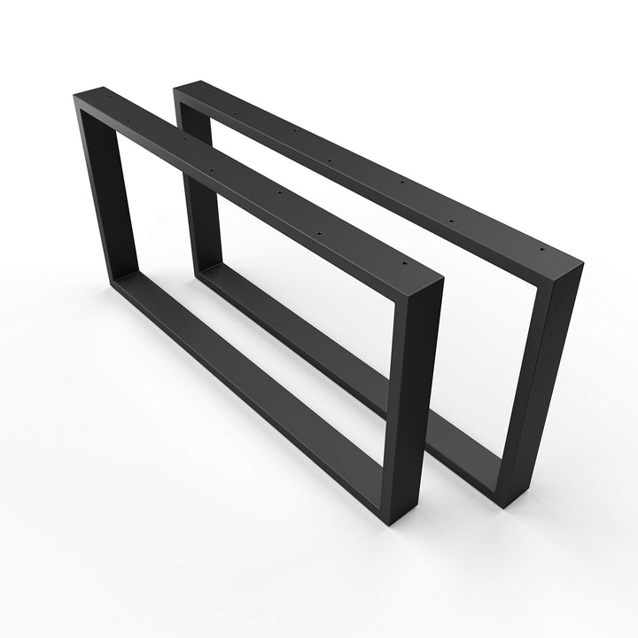 sossai® Couchtischkufen aus Stahl (pulverbeschichtet) | CKK1 | Farbe: Schwarz | Breite 50 cm x Höhe