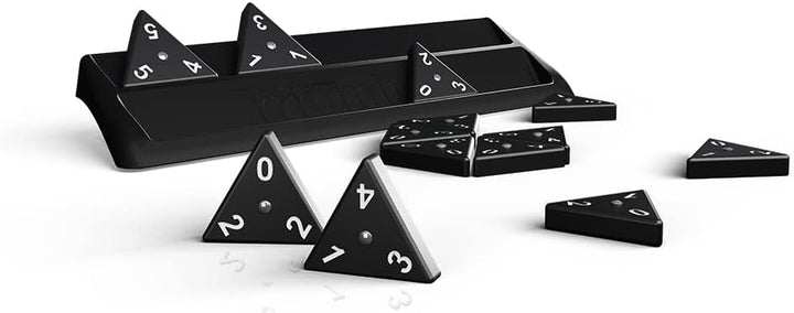 Triominos Onyx, Brettspiele ab 6 Jahren, Gesellschaftsspiele für 2 bis 4 Spieler, Spiele für Kinder