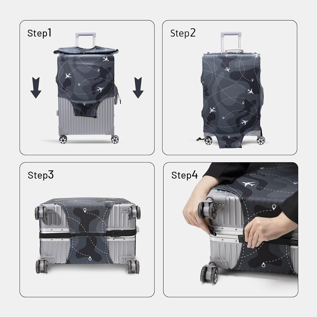 OrgaWise Kofferhülle Luggage Cover Gepäck Cover Gepäckabdeckung for Travel Luggage Schutzhülle Koffe