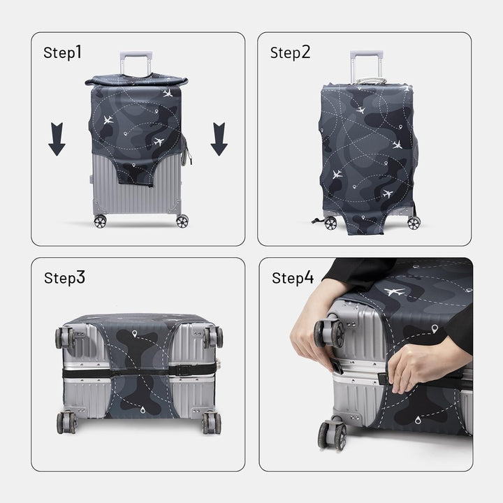 OrgaWise Kofferhülle Luggage Cover Gepäck Cover Gepäckabdeckung for Travel Luggage Schutzhülle Koffe