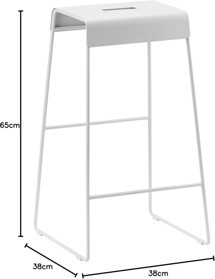 Zone Denmark A-Stool Hocker, 38 x 38 x 65 cm, Weiches Grau 38 x 38 x 65 cm Soft Grey, 38 x 38 x 65 c