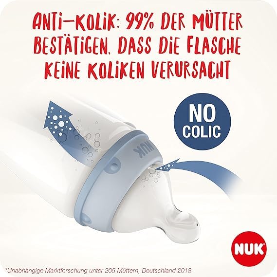 NUK Thermo Express Plus Flaschenwärmer + First Choice+ Flaschen Set (Rosa/Weiss, 3 Stück) – Erwärmt