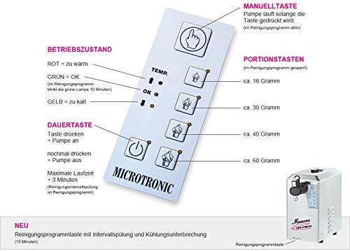Mussana Lady 6 Liter Sahnemaschine inkl. Reinigungsautomatik, mit 10l Reiniger