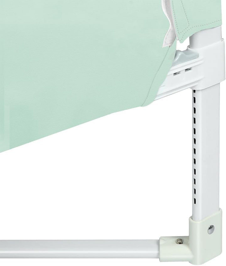 Bettschutzgitter mit Verstellbarer Gurte,Rausfallschutz Bett 180° faltbar für Boxspringbett, Bettgit