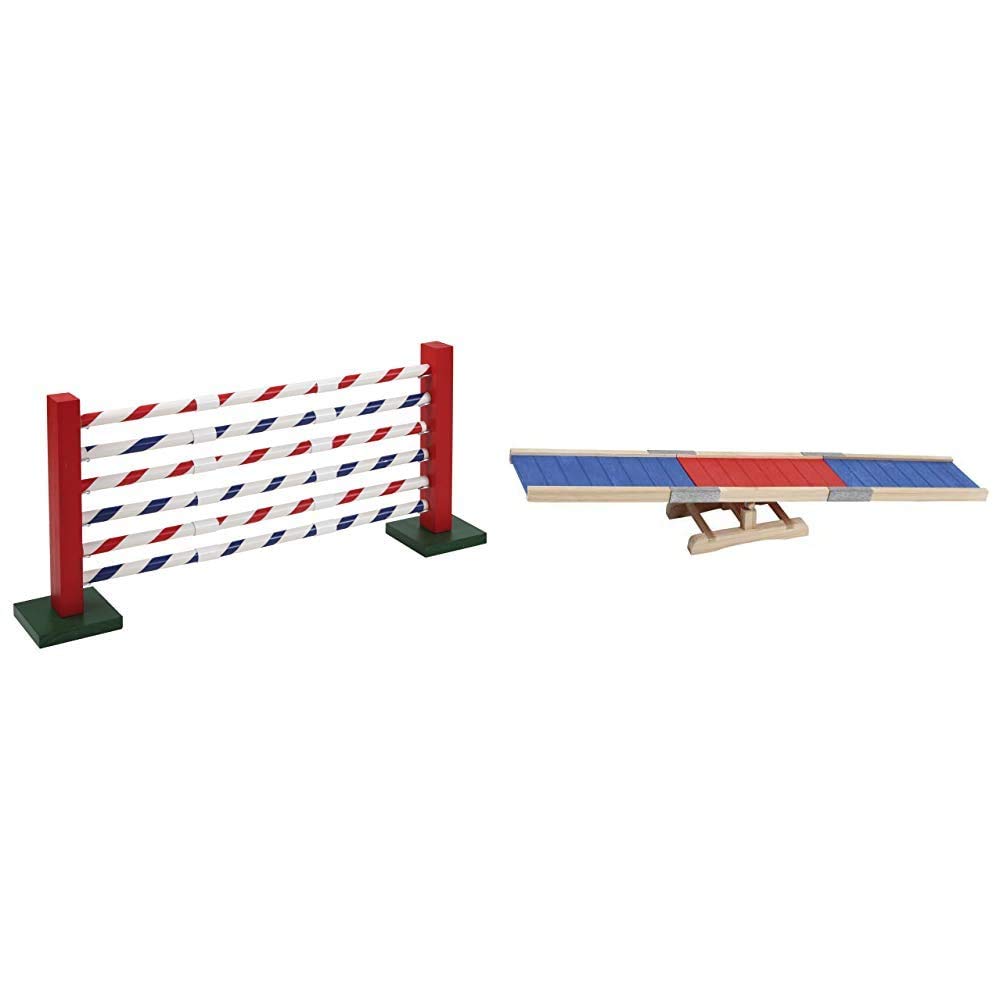 Kerbl 82859 Agility Steilsprung für Nager, 70 x 5 x 35 cm & 82860 Agility Wippe, 60 x 18 x 12 cm