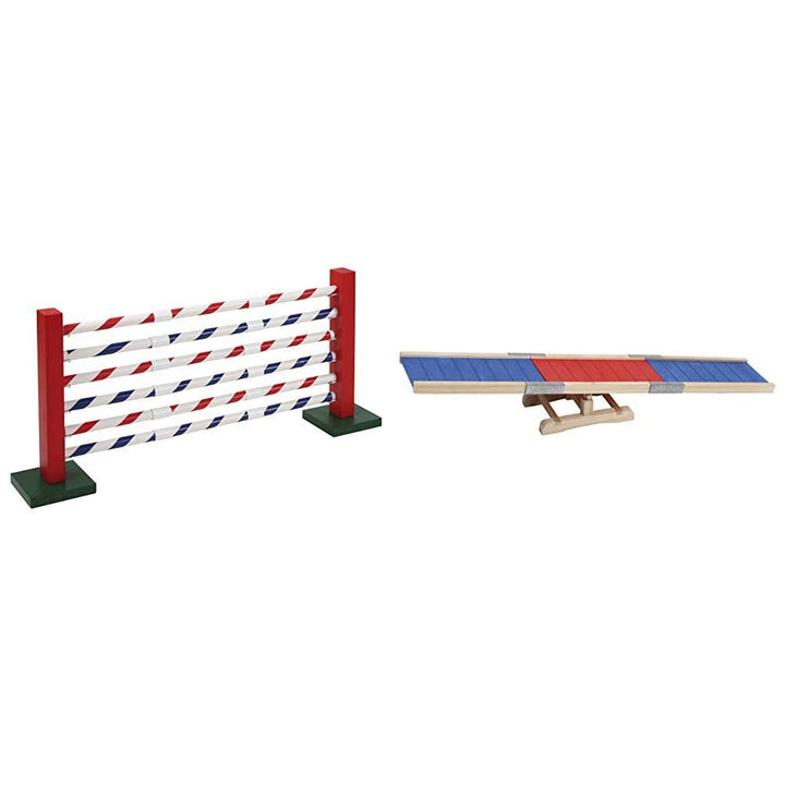 Kerbl 82859 Agility Steilsprung für Nager, 70 x 5 x 35 cm & 82860 Agility Wippe, 60 x 18 x 12 cm