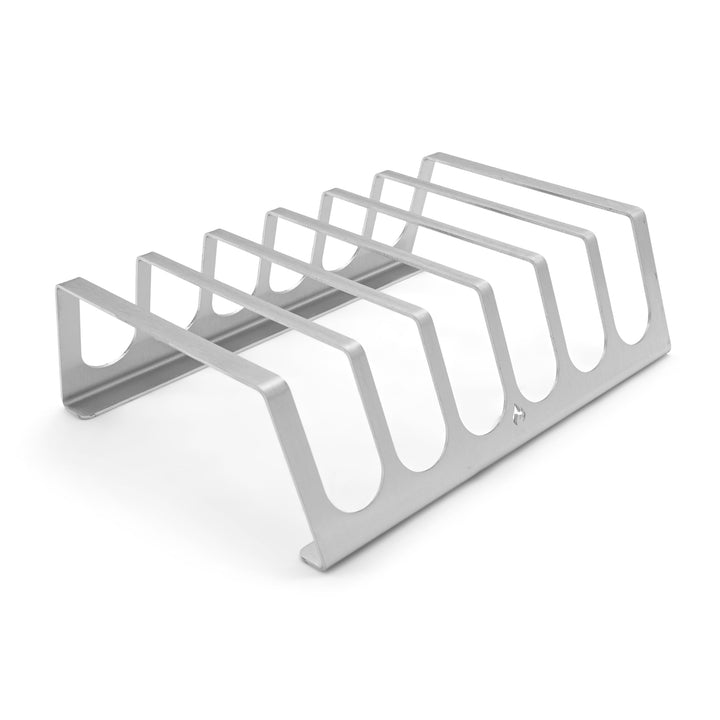 Edelstahl Rippchenhalter | RibRack - für 6 rundum knusprige Spareribs vom Grill &amp; Backofen Rippchen-