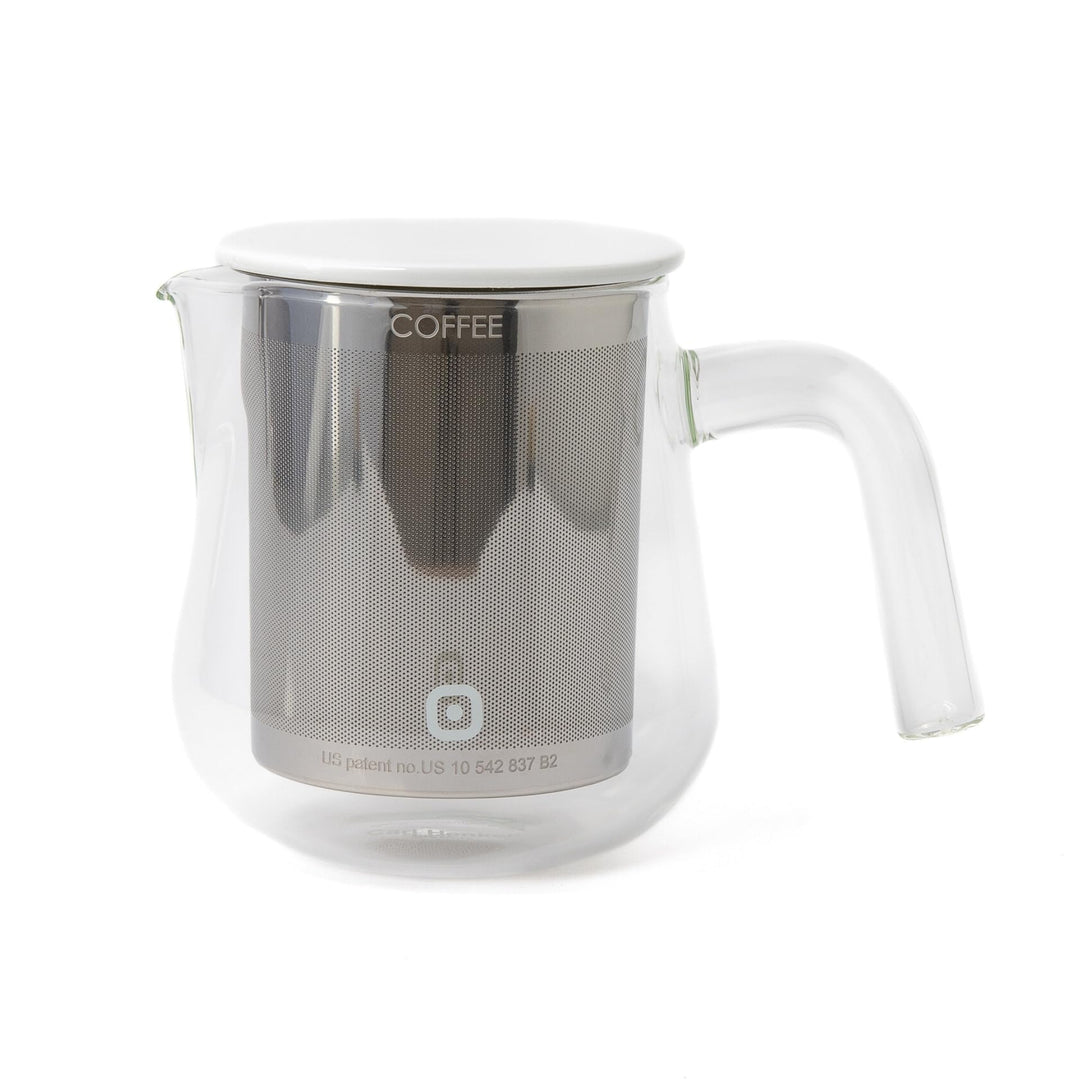 Carl Henkel - ARCA X-Tract Brew Kaffee Dauerfilter 0,5 l mit klarem Griff - Kaffeebereiter für 2-3 T