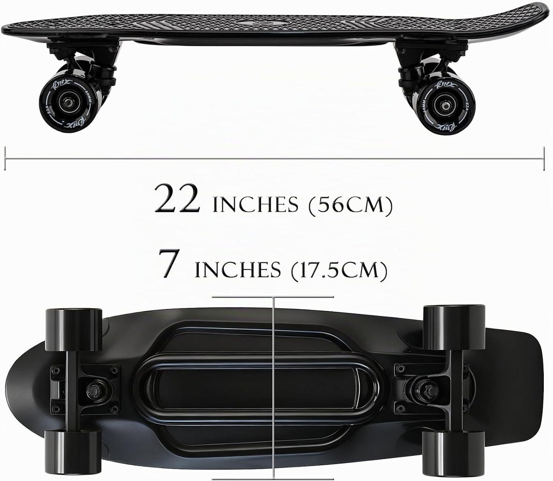 KMX 22 und 27 Zoll Classic Mini Cruiser Skateboard für Kinder, Schüler, Erwachsene, Anfänger &amp; Pro.