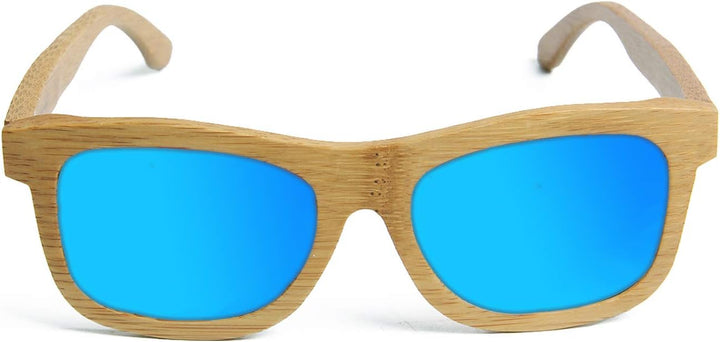 Ynport Bambus-Sonnenbrille für Herren/Damen, klassisches Design, mit Holz beschichtet, Vintage-Stil,