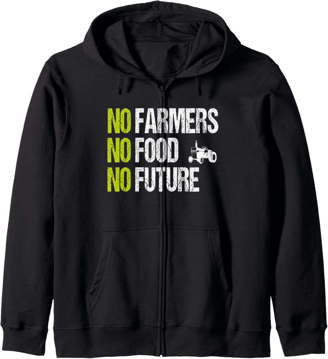Landwirt Demo No Farmers No Food No Future Kapuzenjacke