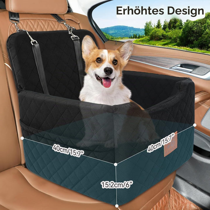 Autositz Hunde für kleine/mittlere Hunde unter 15 Kgs,Hunde Autositz,Abnehmbarer und waschbarer Haus