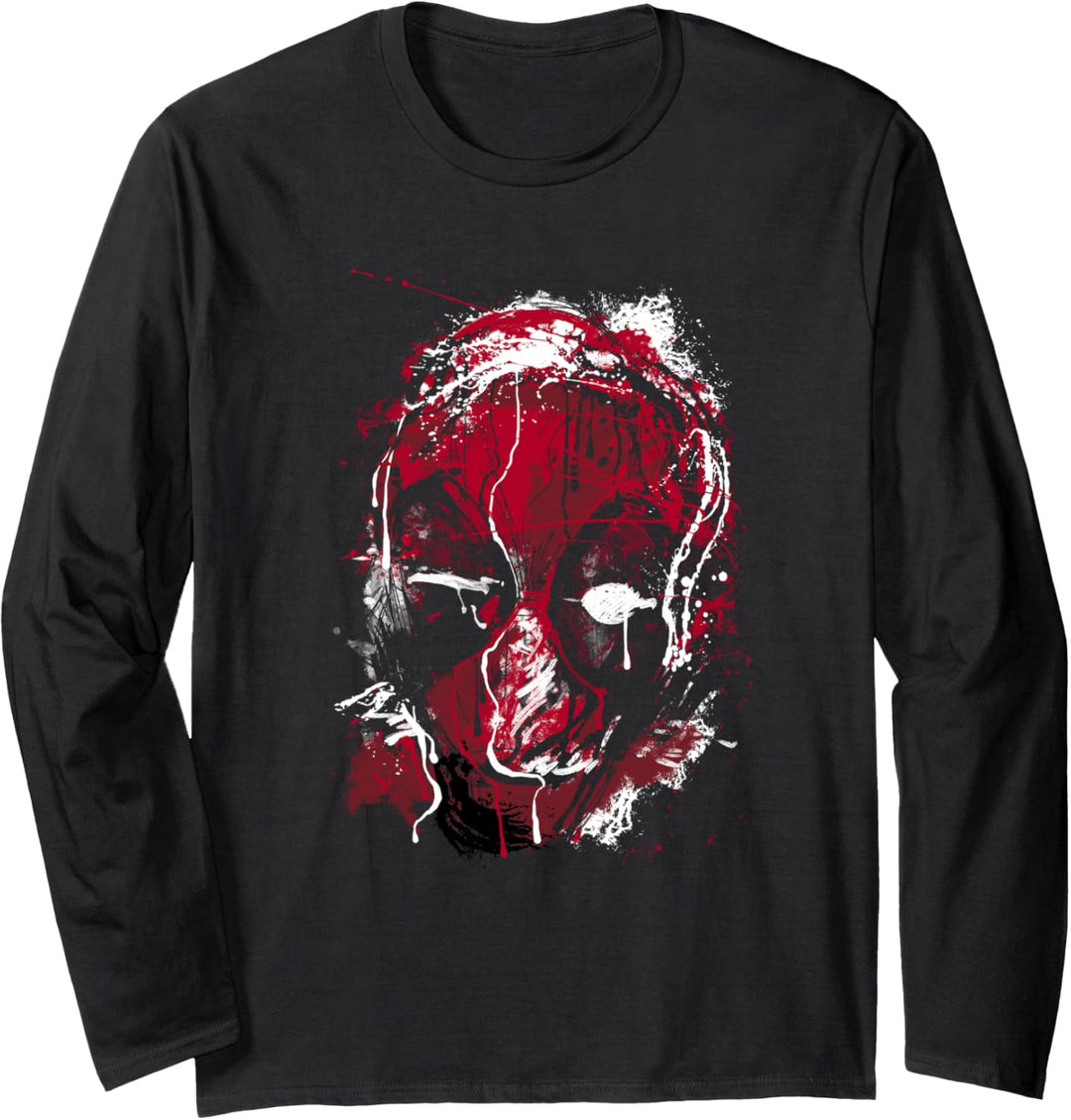 Marvel Deadpool Drip Art Langarmshirt