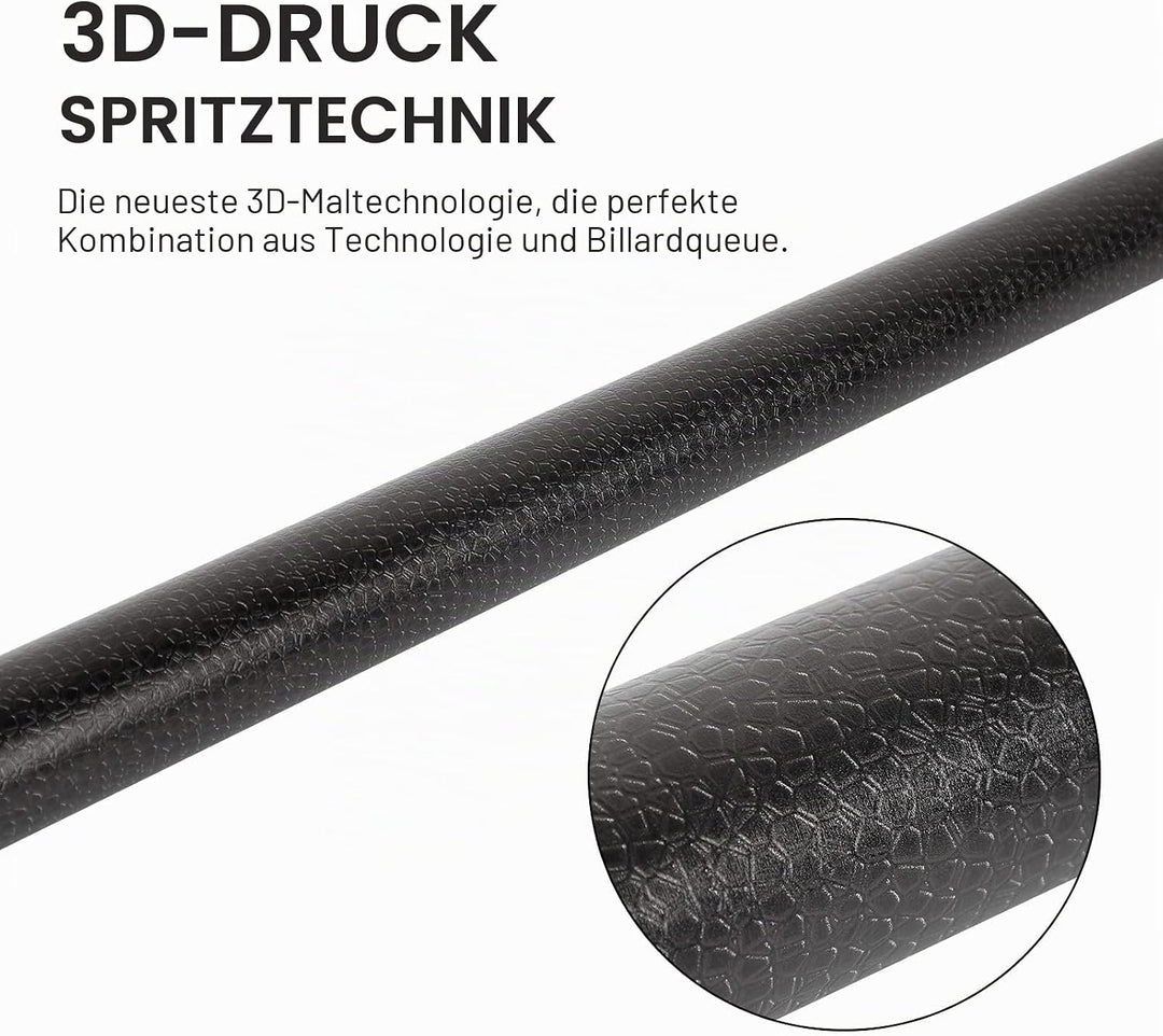 GARSEN Billard-Queue-Stick, 147,3 cm, 510,3 g, 538,6 g, 567 g, 595,3 g, Billard-Hausbar, 4 Stück Set