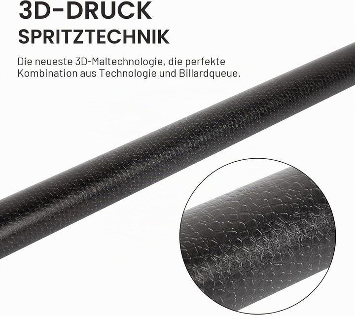 GARSEN Billard-Queue-Stick, 147,3 cm, 510,3 g, 538,6 g, 567 g, 595,3 g, Billard-Hausbar, 4 Stück Set