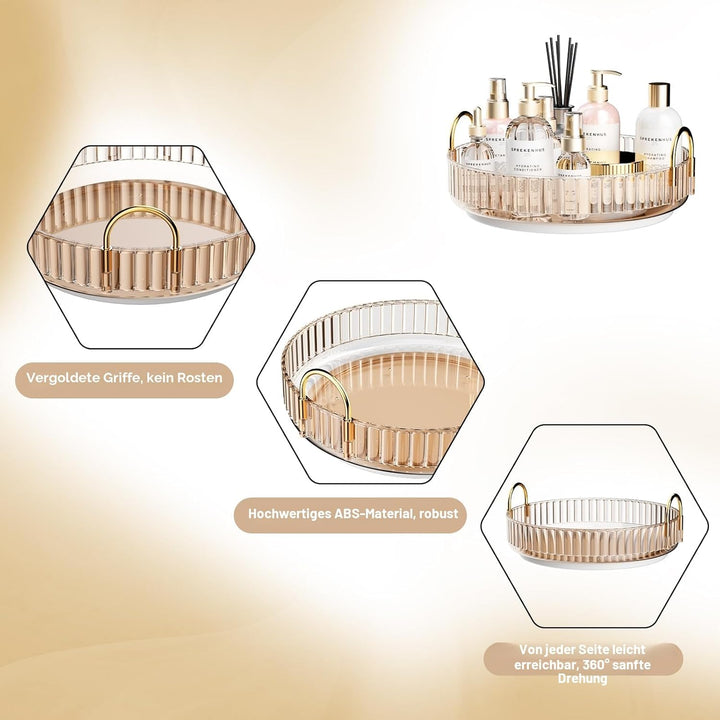 MOACC Make Up Kosmetik Organizer, 360° Drehbar Aufbewahrung, Schmink Organizers für Dresser Schminkt