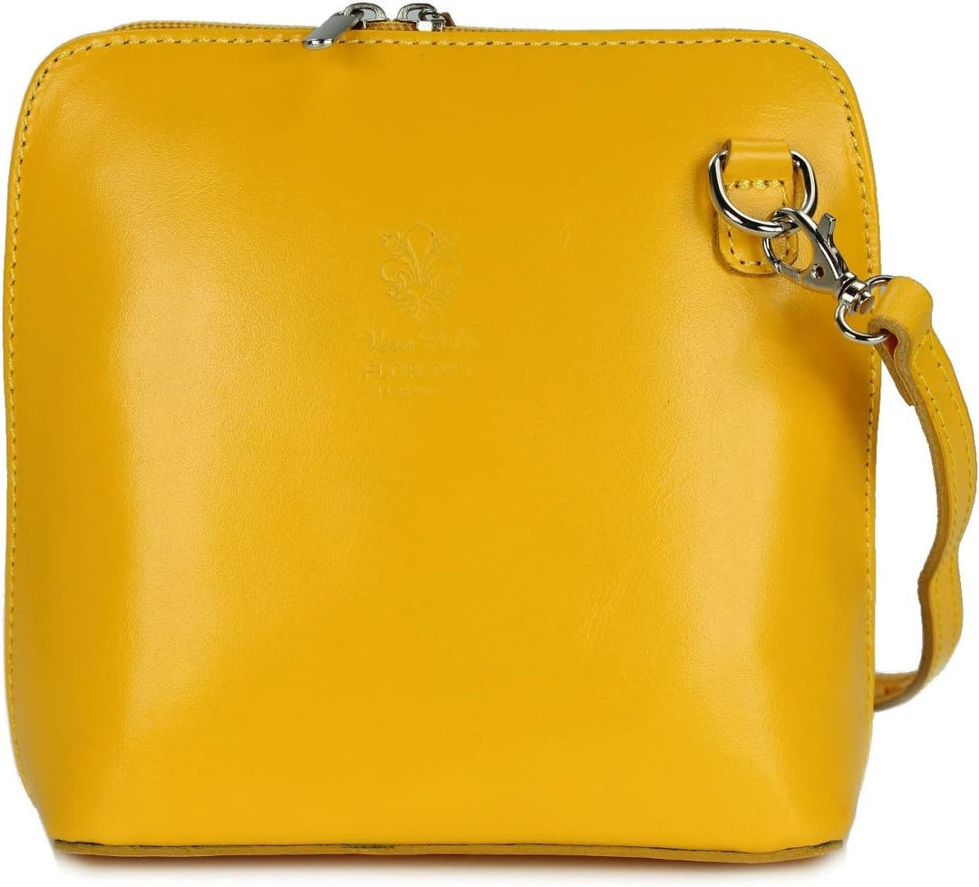 Belli italienische Ledertasche Damen Umhängetasche klein Handtasche Schultertasche Abendtasche in ge