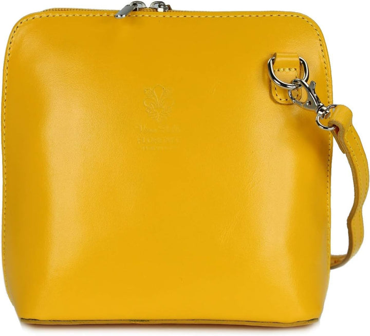 Belli italienische Ledertasche Damen Umhängetasche klein Handtasche Schultertasche Abendtasche in ge