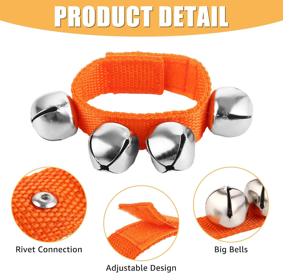 STARVAST 18 Stück Handgelenk Glocken,6 Farben Glocken Armbänder,Glockenband Set,Percussion Spielzeug