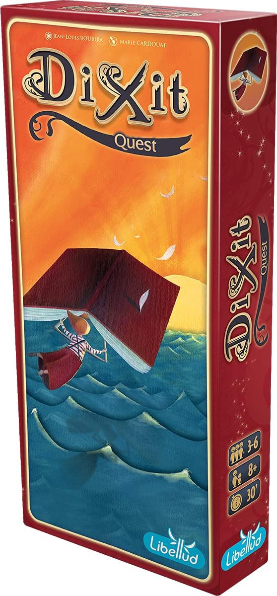 Libellud, Dixit 2 – Quest, Erweiterung, Familienspiel, Kartenspiel, 3-8 Spieler, Ab 8+ Jahren, 30+ M