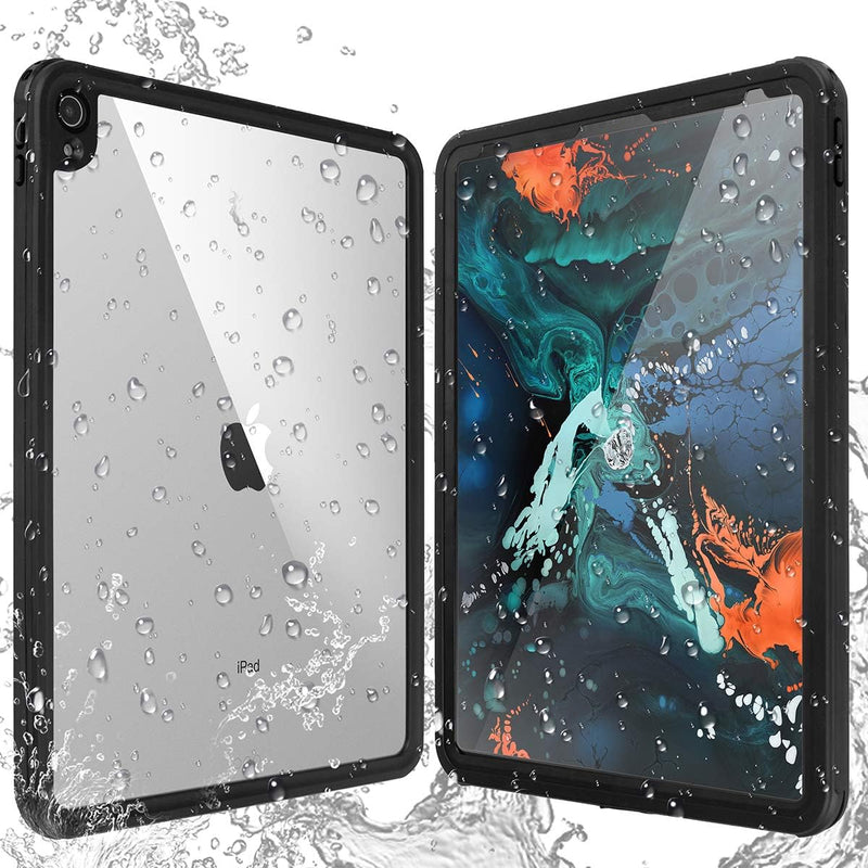 AICase Hülle für IPad Pro 12.9 Zoll 2018 Wasserdichte Hülle mit Kickstand Lanyard,360 Rundum Schutz