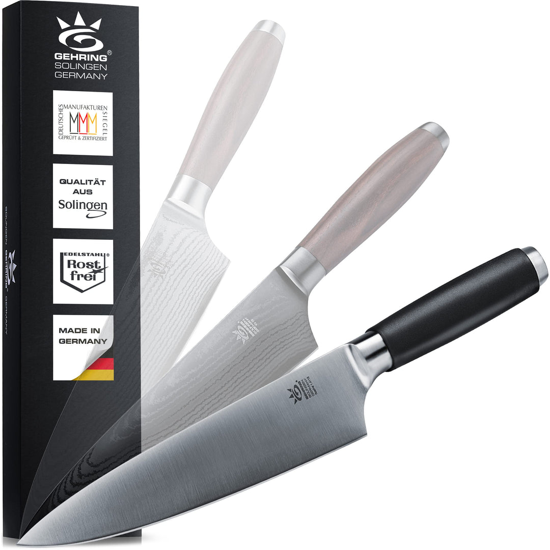 SOLINGEN HOME MYII | Kochmesser - scharfes Profi Küchenmesser, Made in Germany, eisgehärteter Edelst