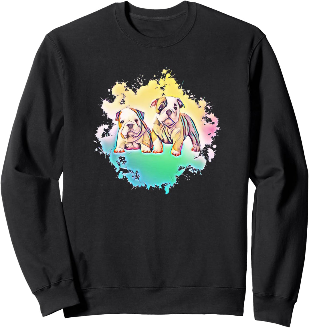 Englische Bulldogge Hund Britische Bulldoggen Sweatshirt