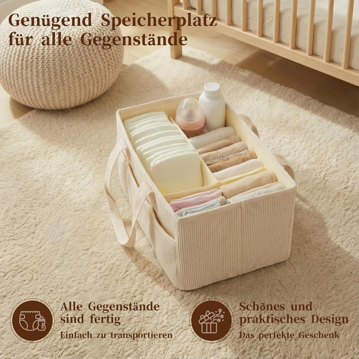 NADSSJL Wickeltisch-Organizer, Wickelkorb für die Wickelstation, Stilvoller Wickelorganizer für Baby