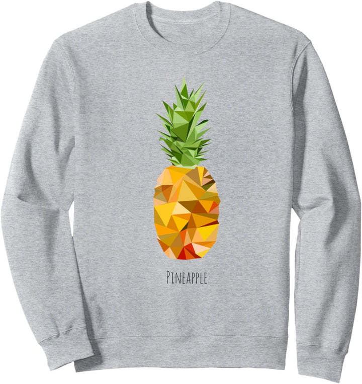 Ananas Hoodie Geometrisches Früchte Design Polygon Pullover Sweatshirt