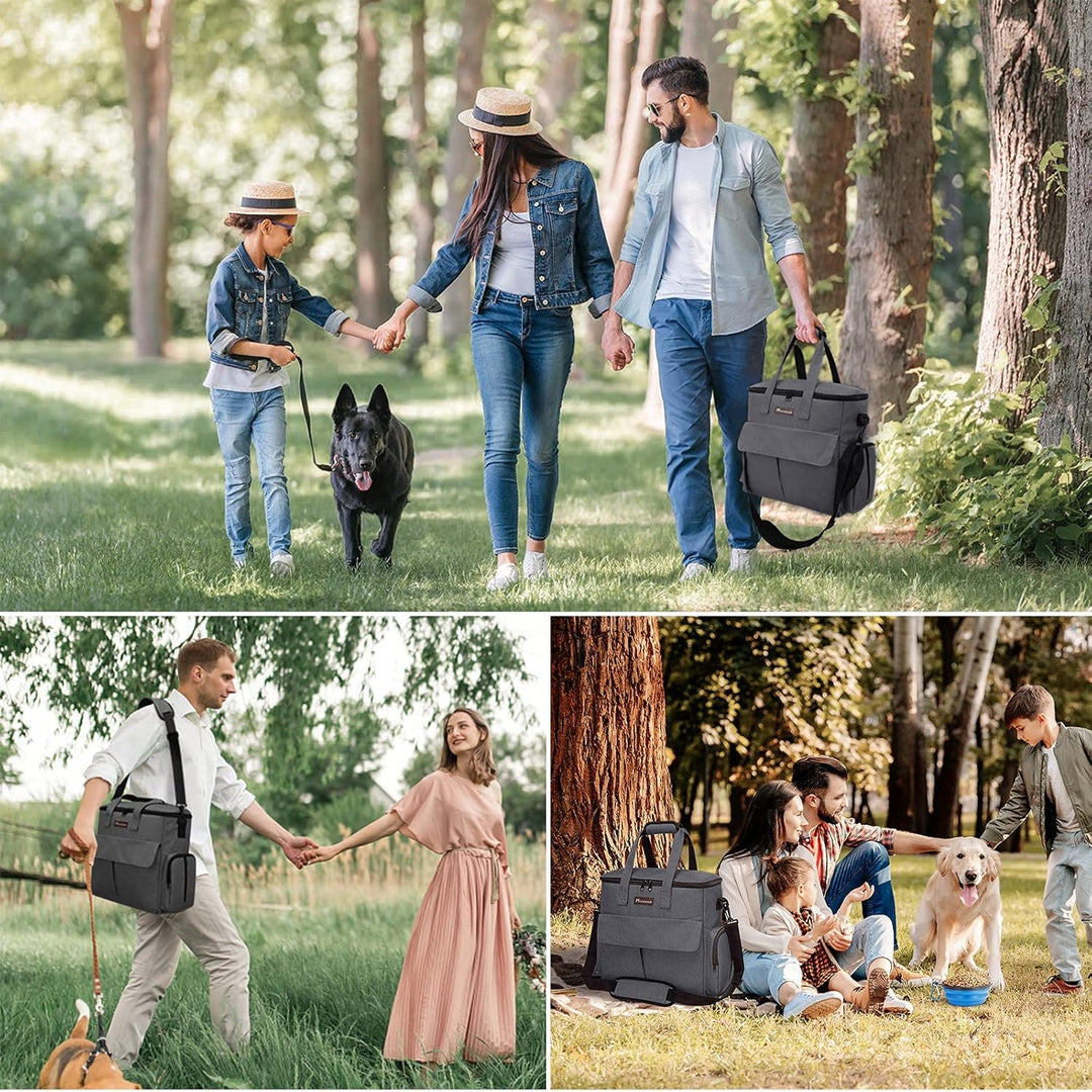 Von Fluggesellschaften zugelassene Haustier-Reisetasche, Wochenend-Hundereiseset für Hund und Katze,