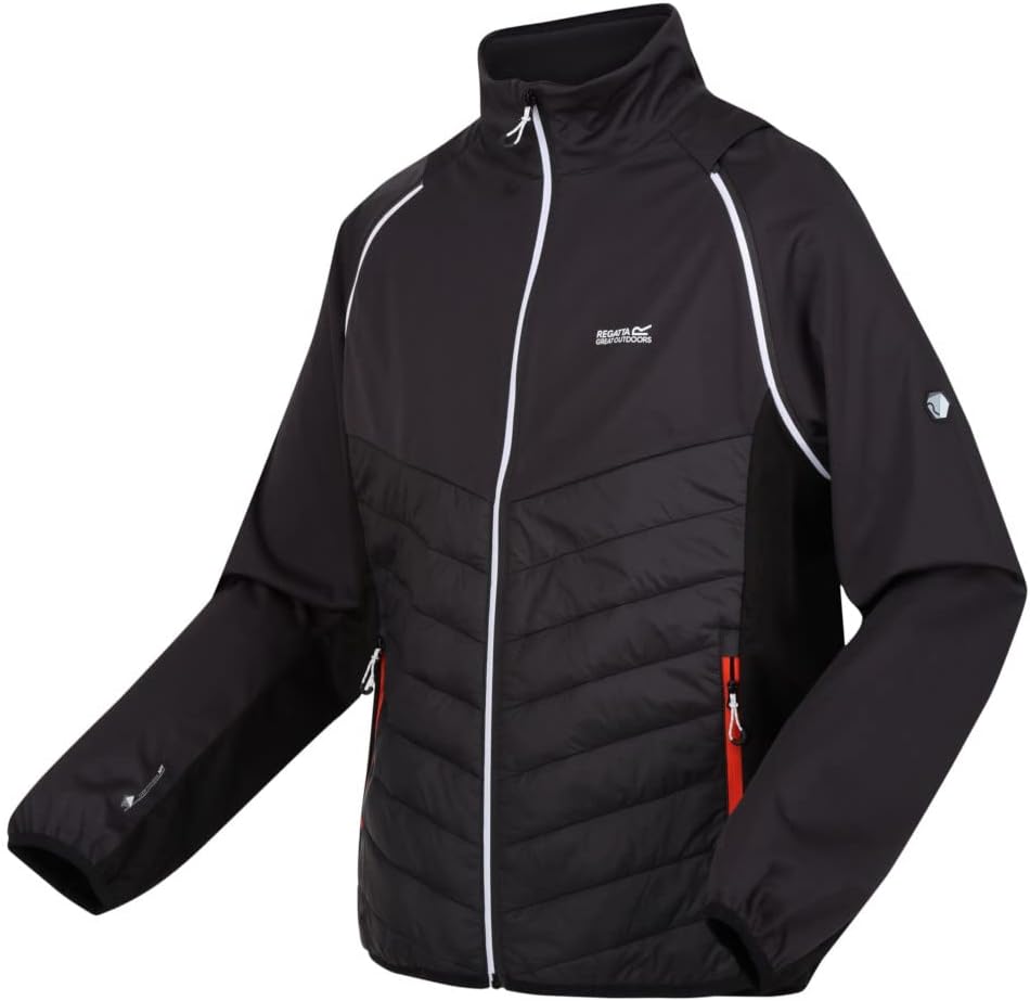 Regatta Herren 2in1 Daunenjacke/Weste Steren Hybrid XXL Ash/Black, XXL Ash/Black
