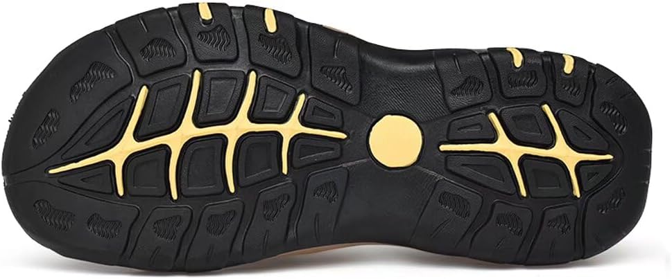 Sandalen Herren Leder Strand Wandersandale Trekkingsandalen Outdoorschuhe Sommer Freizeitschuhe Wand