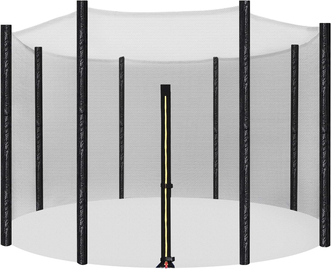 SONGMICS Trampolin Sicherheitsnetz Ø 244 305 366 cm, Ersatznetz, rundes Schutznetz für Gartentrampol
