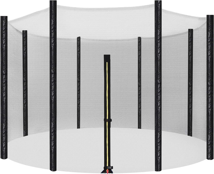 SONGMICS Trampolin Sicherheitsnetz Ø 244 305 366 cm, Ersatznetz, rundes Schutznetz für Gartentrampol