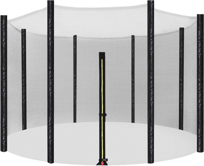 SONGMICS Trampolin Sicherheitsnetz Ø 244 305 366 cm, Ersatznetz, rundes Schutznetz für Gartentrampol