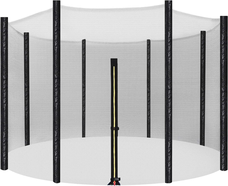 SONGMICS Trampolin Sicherheitsnetz Ø 244 305 366 cm, Ersatznetz, rundes Schutznetz für Gartentrampol