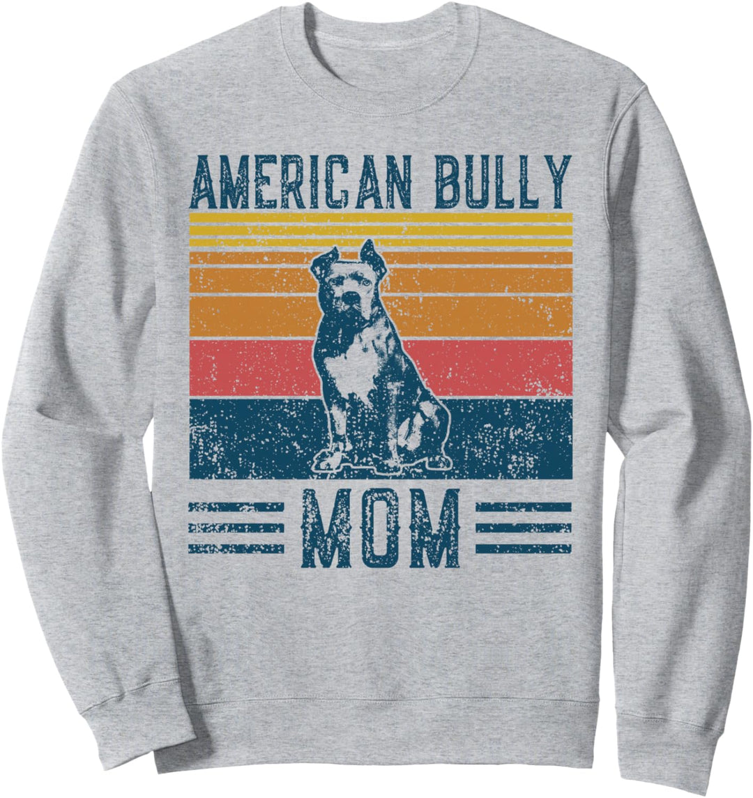 Hund American Bully Mom - Vintage American Bully Mom Sweatshirt