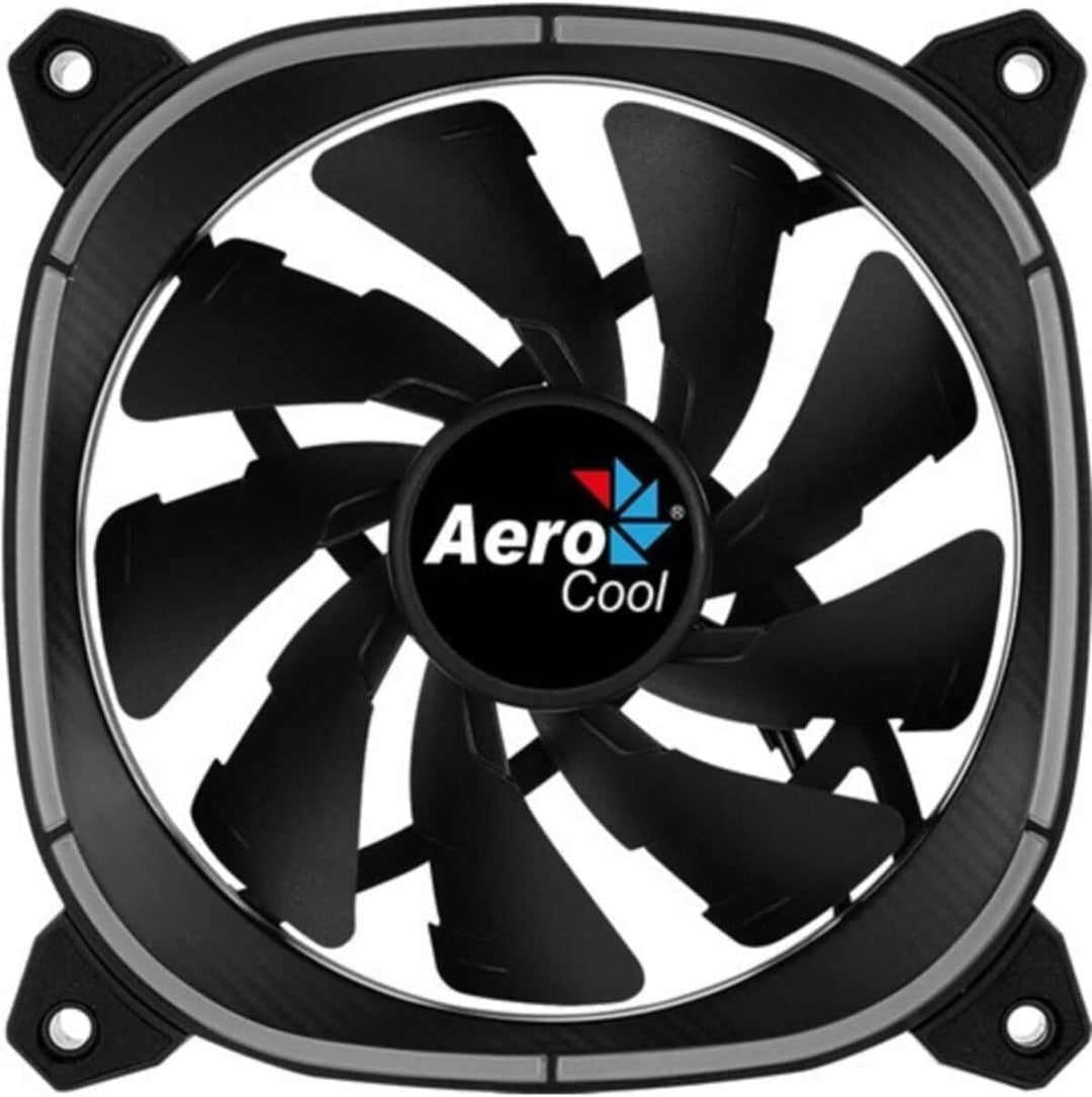 AeroCool ASTRO12 PC Fan – 120mm Fan with Carbon Fiber Finish,Omni RGB Lighting and 18 LEDs,Includes