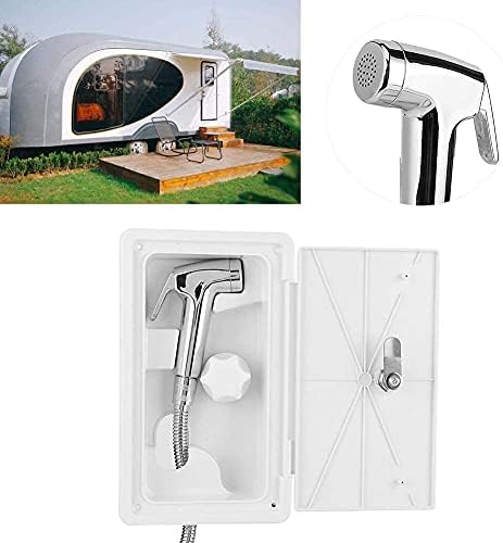 EBTOOLS RV-Dusche, Aussenduschkabine Heiss-Kaltschalter RV-Duschkopf mit 2 Schlüsseln Kit für Marine