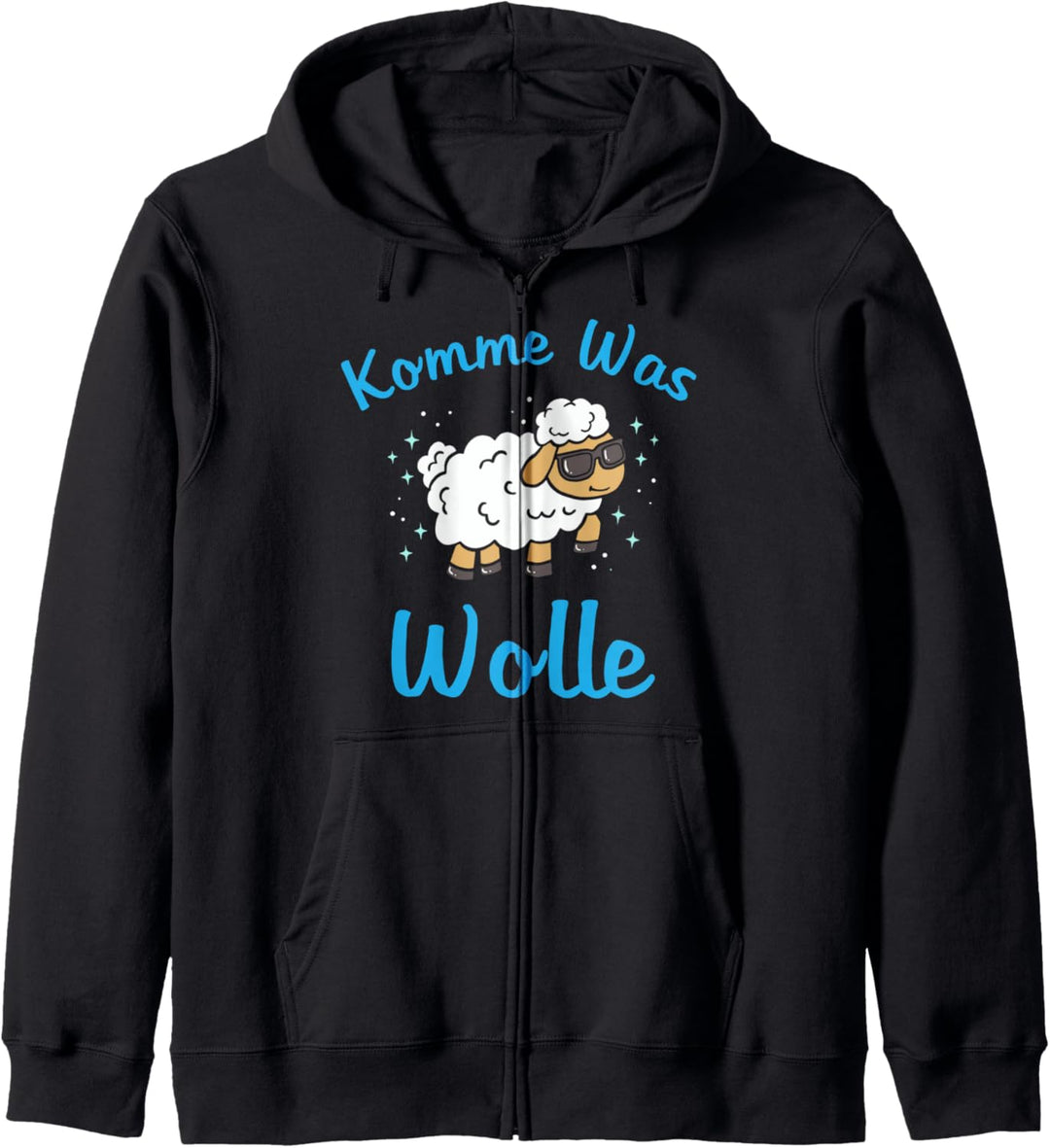 Komme was Wolle Schaf Kapuzenjacke