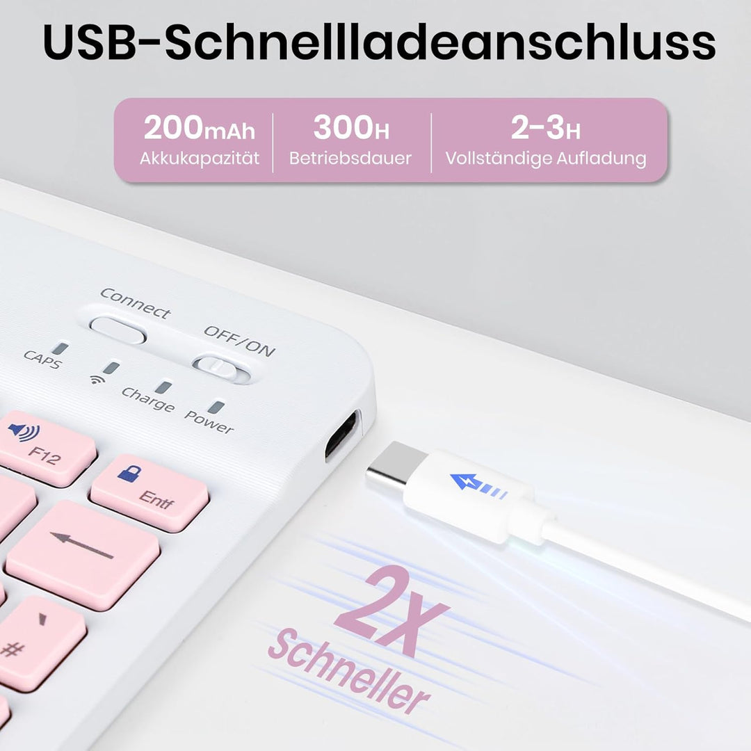 Hülle mit Tastatur für Lenovo Idea Tab 11" 2025 TB-336FU/TB-336ZU, Tastaturs Hülle für Lenovo Idea 1