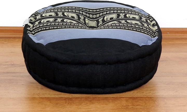 livasia Meditationsset L - Ø 38x15cm / Matte 50x50x4,5cm - Yogaset mit Kissen und Matte, Pouf, Yogam